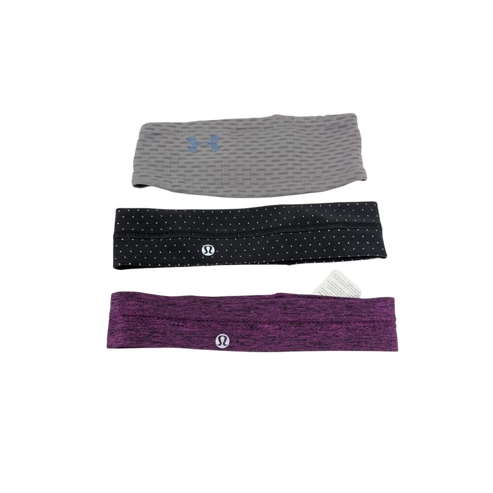 Lululemon Under Armour Headband Lot of 3 Fly Away Tamer Swiftly